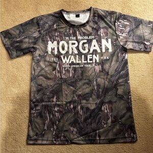 Morgan Wallen tour shirt in Mossy Oak style size medium